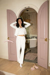 The Pointelle Set - Cloud White